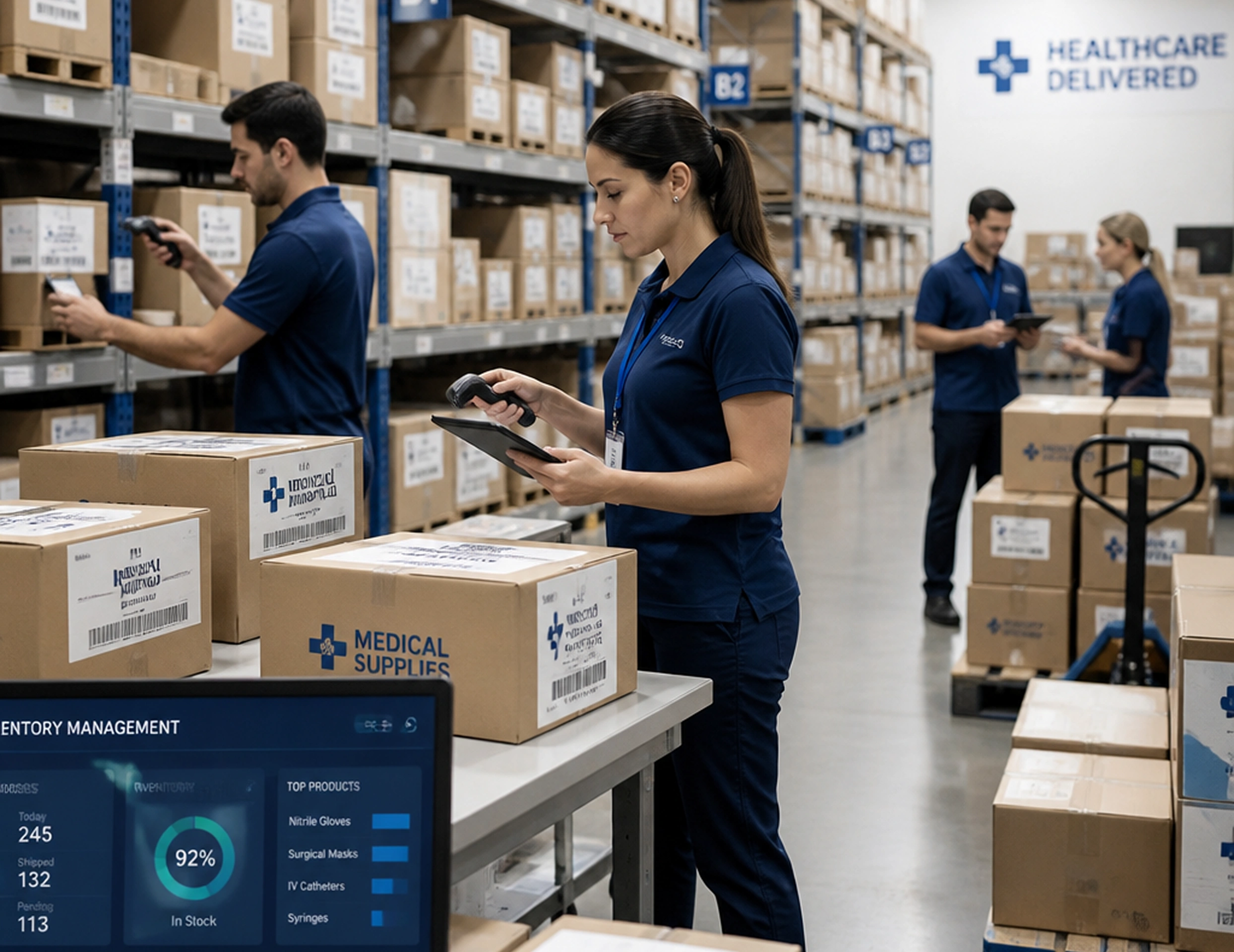 Distributors and GPOs handling product shipment with trusted product data