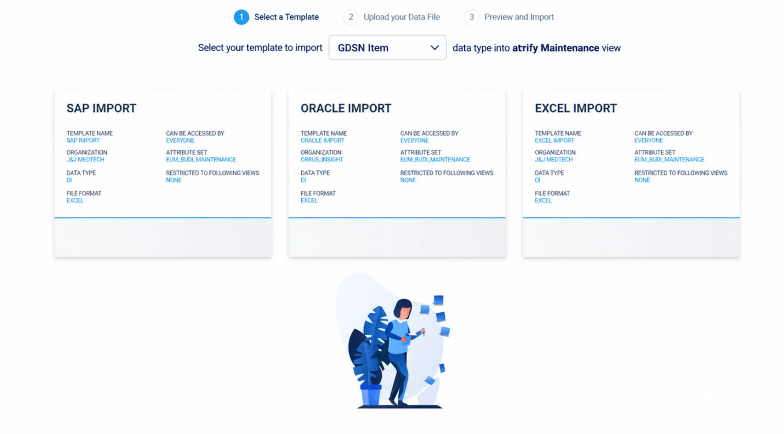 GDSN Import Templates